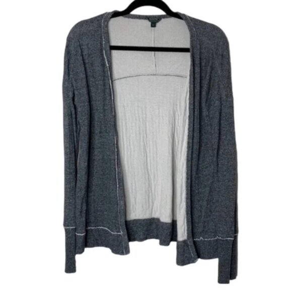 Roots Women's Cardigan Sweater Heathered Open front Buttons Cotton y2k 2000s S - Picture 2 of 9